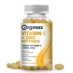 Vitamin C & Zinc Vegetarian 120 Capsules Immune System Support & Booster