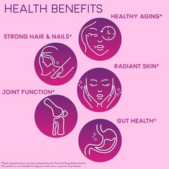 Zena Liquid Collagen + Biotin, 2500mg of Bioactive Collagen Peptides and 5000mcg