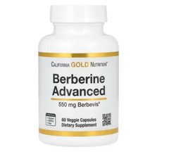 California Gold Nutrition, Berberine Advanced, 550 mg, 60 Veggie Capsules