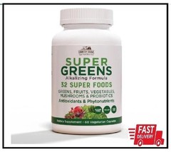 COUNTRY FARMS Super Greens Vegicaps, 32 Super Foods, Whole Food Supplement, G…