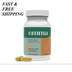 Emma Gut Health Supplement for Gas & Bloating Relief,Leaky Gut Repair,60 Capsule