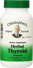 Christopher’s Original Formulas Herbal Thyroid 100 Vegetarian Capsules