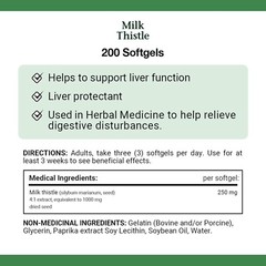 Nature’s Bounty Milk Thistle Value Size, 200 Softgels NEW exp 2/27