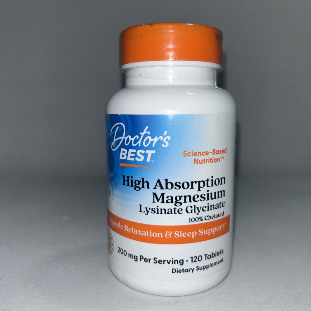 Doctors Best High Absorption Magnesium 120 Tablets New & Sealed / Exp 03/2027