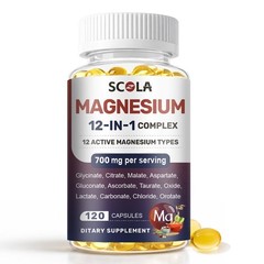 Magnesium 12 in 1 Complex – Magnesium Glycinate Citrate Malate Aspartate Taurate