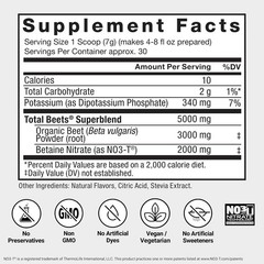 Heart Health Supplement Powder 30 Servings Gluten Free Beetroot Energy Boost