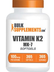 BulkSupplements Vitamin K2 – 365 Softgels – Promotes Strong Bones