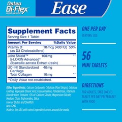 Osteo Bi-Flex Ease Mini Tablet Triple Action UC-II 28 Count (Pack of 2), N/a