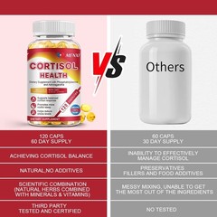 Cortisol Reducing Supplement with Ashwagandha & Rhodiola – 1-4Packs Capsules