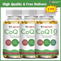 3PX 300mg Coenzyme Q-10 COQ 10 Heart Health Support, Increase Energy & Stamina