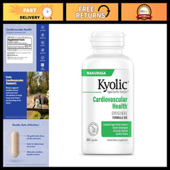 Aged Garlic Extract 200 Capsules – Supports Heart Health & Circulatory Function,