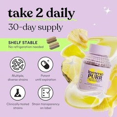 Lemme Purr Vaginal Probiotic Capsules for Women-Balanced pH,Healthy Odor120Ct
