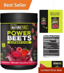 SlimFast Power Beets: Antioxidant-Rich Mixed Berry Supplement, 15.2 oz Canister