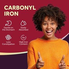 Iron Supplement 65 mg with Vitamin C – Maximized Absorption & Stomach Friendl…