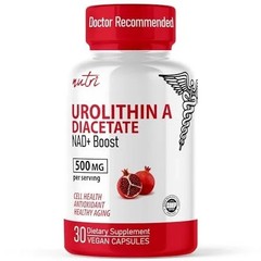 Urolithin A Diacetate, 30 Vegan Capsules (250 mg per Capsule) 500mg Per Serving