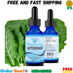Absonutrix Nattokinase Supplement 490 mg 4 Oz Liquid 240 Servings-5000 Fu Mad…