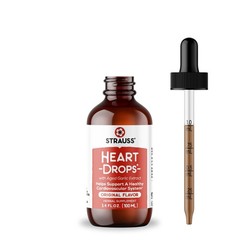 Strauss Naturals Heart Drops 100ml Mistletoe Garlic Vegan Non-GMO