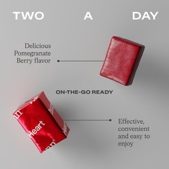 Grape Seed Extract SuperBeets Heart Chews – Pomegranate Berry Flavor, 60 Count