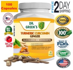 Ginger Turmeric Curcumin Tumeric with Black Pepper 100 caps