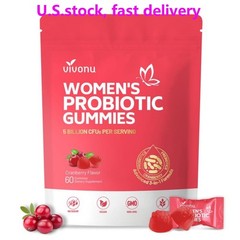 Vivonu Cranberry Women Probiotic Gummies pH Balance Odor Support 60pcs