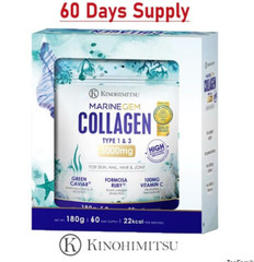 KINOHIMITSU Marine Gem (Exp 11/2026) Collagen 180g – Firm Tigten & Whiten skin