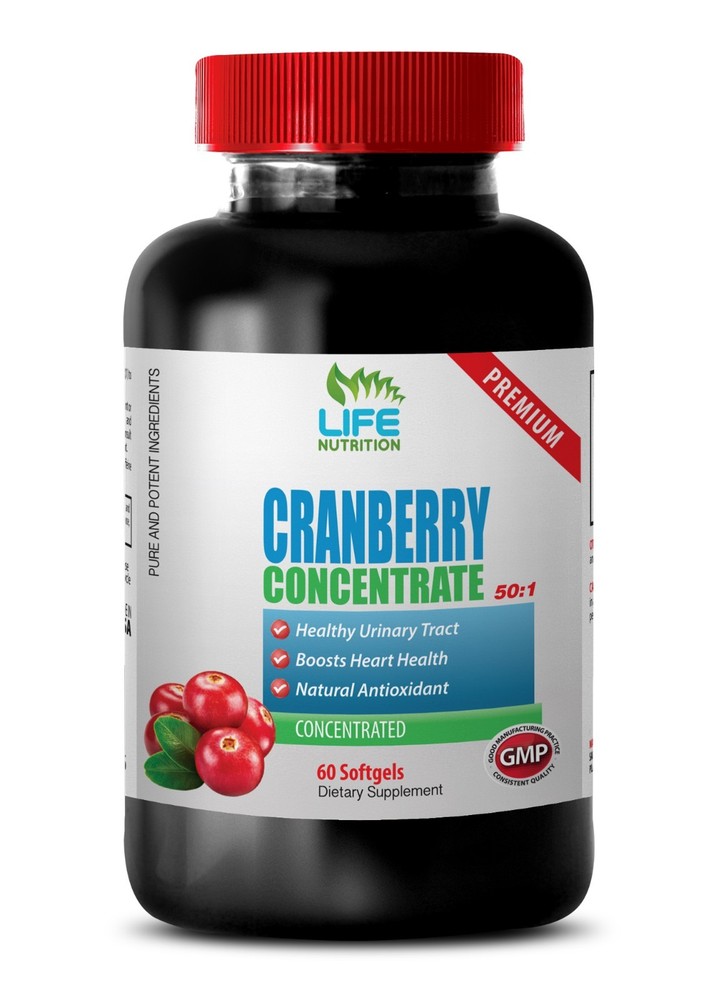 Vitamin E Softgels – Cranberry Extract 50:1 272mg – Support Prostate Health 1B