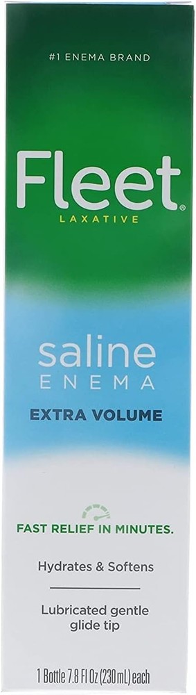 Fleet Saline Laxative Enema, (Packaging May Vary), 7.8 Fl.Oz