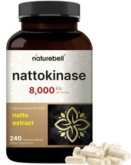 NatureBell Nattokinase Supplement 8,000 FU Per Serving, 240 Veggie Capsules |