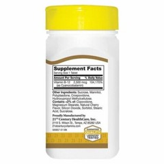 21st Century Energy Support B-12 Sublingual Tablets Cherry Flavor 2500mcg 110 ct
