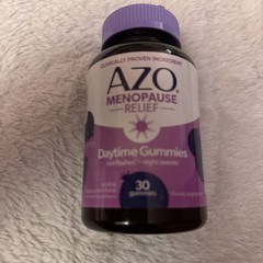 AZO Menopause Relief DAYTIME GUMMIES 30 blackcurrant Hot Flash 11/2026