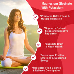 Magnesium Glycinate Gummies – Magnesium Supplements – Highest Potency 60 Gummies