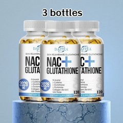 3PCS Nac Glutathione Collagen Capsules Skin Anti-Aging Antioxidant Anti-allergic