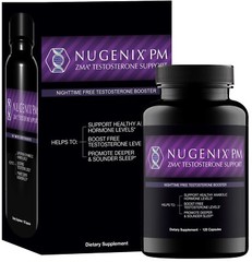 Nugenix PM ZMA – Nighttime Free Testosterone Booster and Sleep Support 120 Ct.