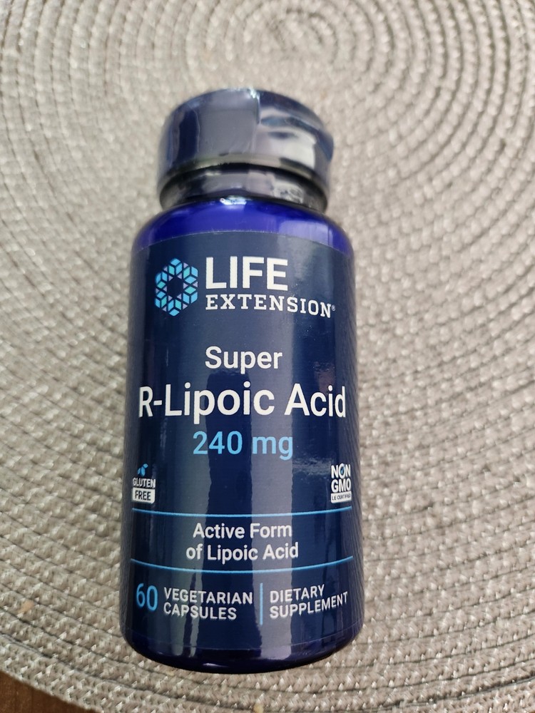 Super R-Lipoic Acid 240mg R-ALA Bio-Enhanced Lipoic Acid 60Caps Life Extension