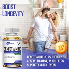 300mg Benfotiamine Capsules Fat Soluble Thiamine Vitamin B1 NON-GMO,Gluten Free