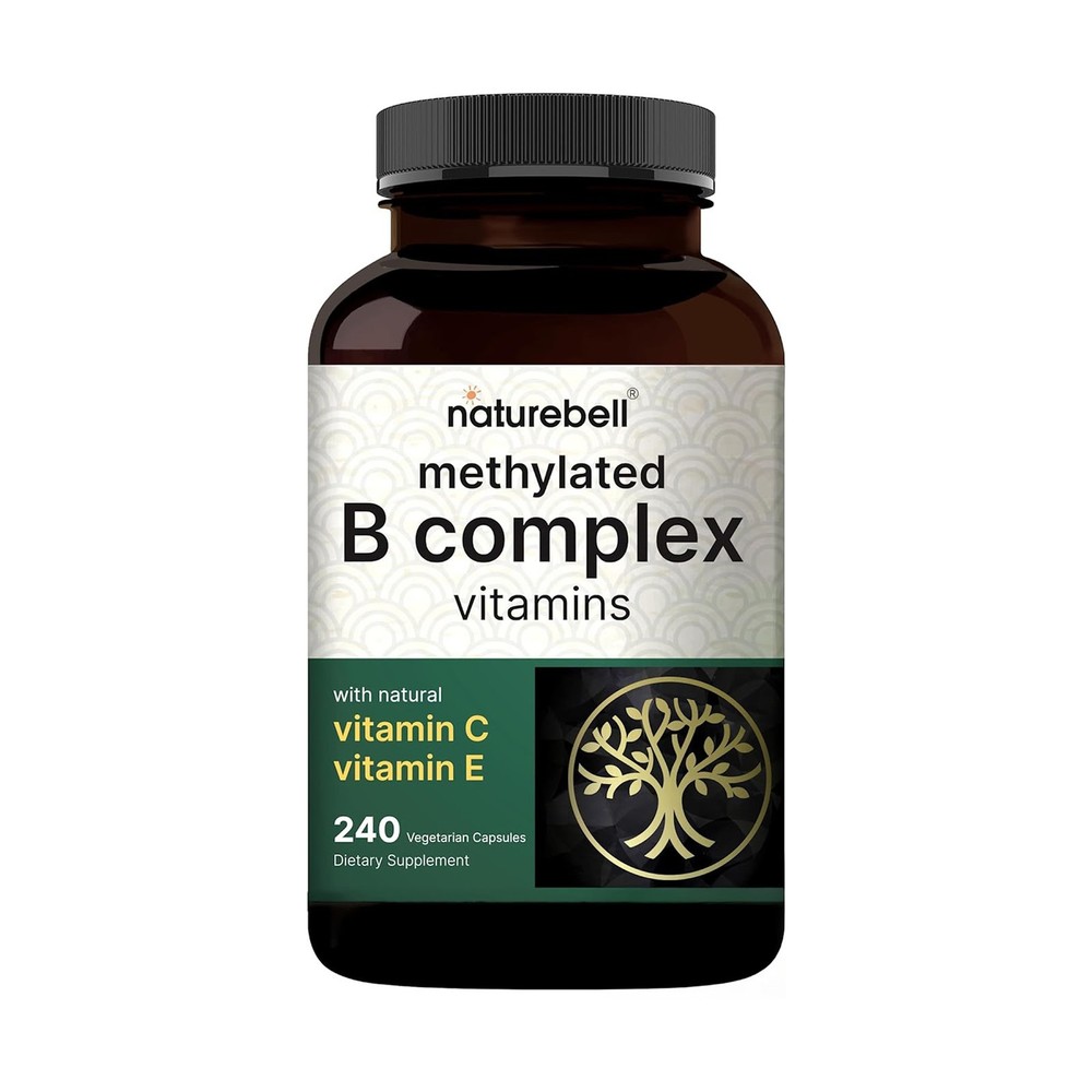 NatureBell Methylated B Complex 240 Veg Capsules 12-in-1 – 120 Servings