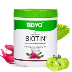 OZiva Plant Based Biotin for Hair Growth Healthier Skin & Nails[ 125G] FAST SHIP