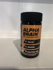 ONNIT Alpha Brain Daily Cognitive Support 60 Capsules Dietary Supplement