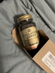 Solgar Chelated Copper 100 Tablets Exp 11/2028 Essential Mineral Supplement