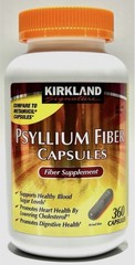 Kirkland Signature Psyllium Fiber Capsules, 360 Capsules Each Bottle EXP 08/2028