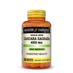 Mason Natural CASCARA SAGRADA 450mg for Digestive Health, 100 caplets