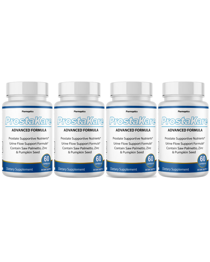 ProstaKare- Urine Flow Support Formula, Prostate Health Supplement- 4 Bottles