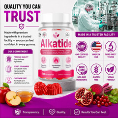 (5 Pack) Alkatide Gummys Advanced Weight Support Vitamin Supplement 300 Gummies