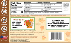 Organic Turmeric and Mushroom 4 in 1, Turmeric, Lion’s Mane, Acerola, Cordyceps