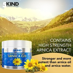 5kind Maximum Strength Arnica Bruise Gel 10.1 Fl Oz – Arnica Gel for Bruising