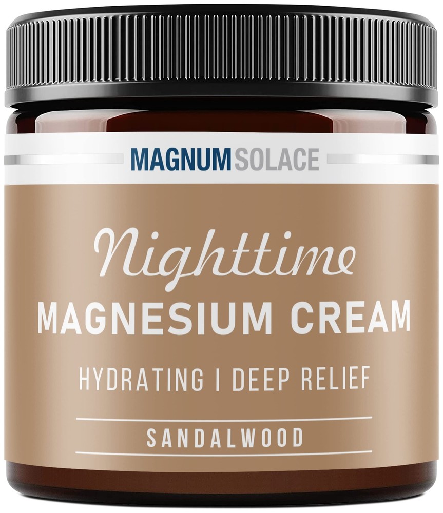 Magnum Solace Magnesium Lotion – Nighttime Magnesium Cream – Apply to Leg Mus…