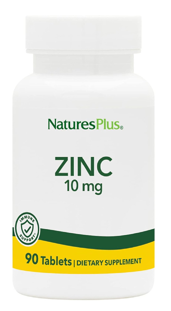 NaturesPlus Zinc Tablets – 10 mg, 90 Vegetarian Supplements – Immune System Supp
