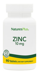 NaturesPlus Zinc Tablets – 10 mg, 90 Vegetarian Supplements – Immune System Supp