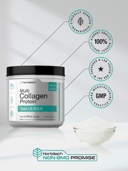 Multi Collagen Protein Powder | 16 oz | Type I, II, III, V, X | by Horbaach