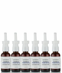 Povidone Iodine Nasal Spray with Saline x 6, Glass Bottle 1 oz, Fast Shipping
